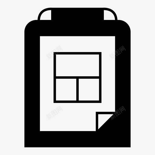 窗体剪贴板表格图标svg_新图网 https://ixintu.com 剪贴板 窗体 表格