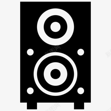 扬声器音响系统声音图标图标