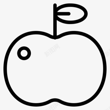 水果和蔬菜苹果食品图标图标