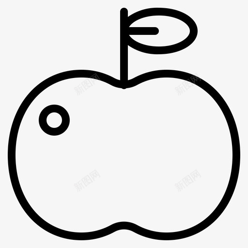 水果和蔬菜苹果食品图标svg_新图网 https://ixintu.com 健康 水果和蔬菜 苹果 食品