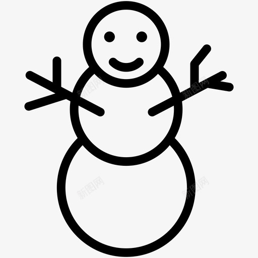 Snowmansvg_新图网 https://ixintu.com Snowman