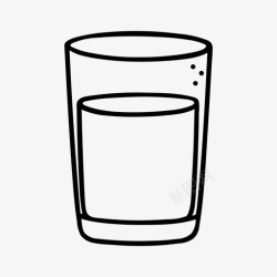 健康食品标识水杯子饮料图标高清图片