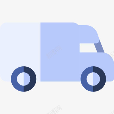 送货卡车电子商务59扁平图标图标