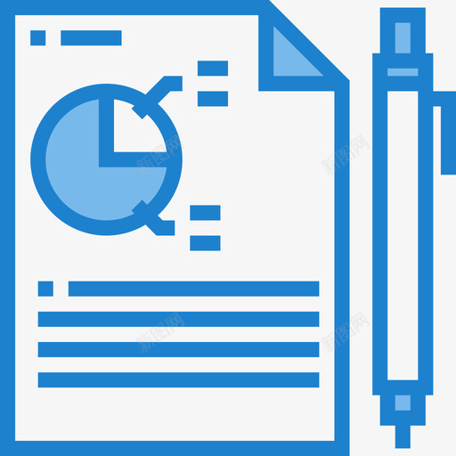 分析营销26蓝色图标svg_新图网 https://ixintu.com 分析 营销26 蓝色