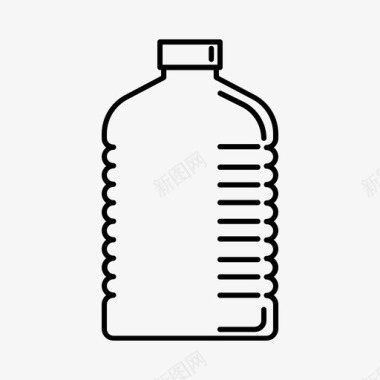 塑料瓶瓶装水图标图标