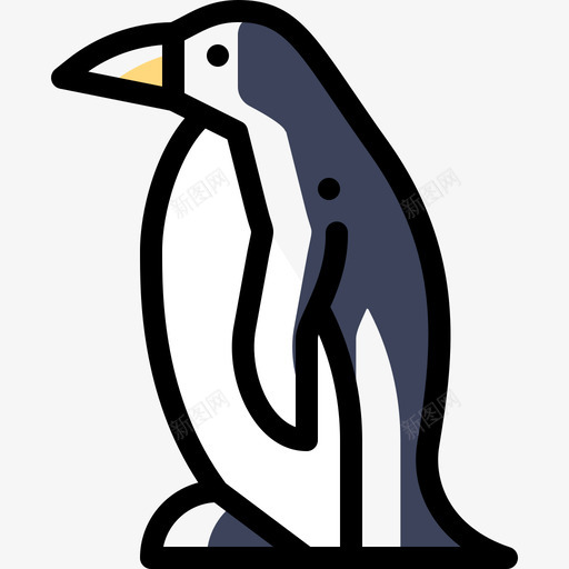 企鹅海洋生物24色彩省略图标svg_新图网 https://ixintu.com 企鹅 海洋生物24 色彩省略