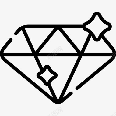钻石营销57直线型图标图标