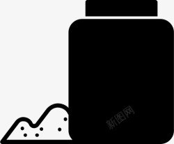 糖粉末盐化妆品粉末图标高清图片
