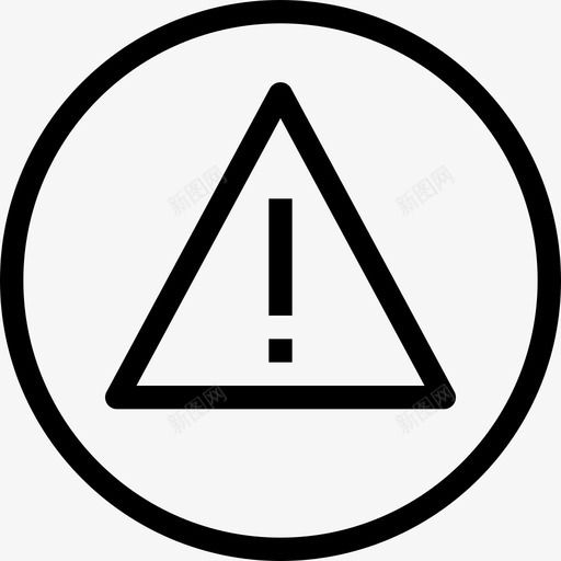 警告箭头和用户界面4线性图标svg_新图网 https://ixintu.com 箭头和用户界面4 线性 警告