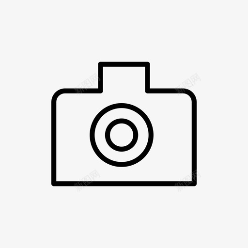 照相机图像照片图标svg_新图网 https://ixintu.com 图像 摄影 照片 照相机 简单线图标