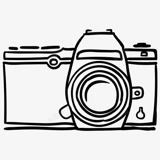 照相机无镜照相机摄影图标svg_新图网 https://ixintu.com 手绘照相机 摄影 无镜照相机 照相机
