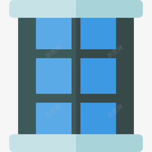 窗户建筑15平面图标svg_新图网 https://ixintu.com 平面 建筑15 窗户