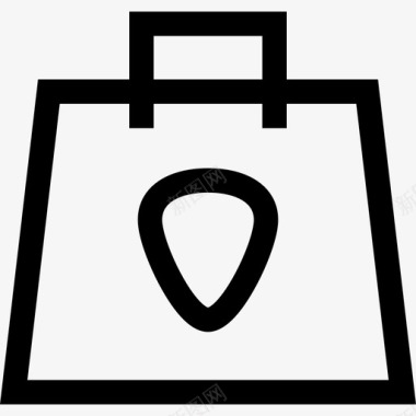 购物袋音乐商店5线性图标图标