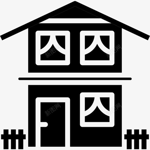 房子房地产103实心图标svg_新图网 https://ixintu.com 实心 房地产103 房子