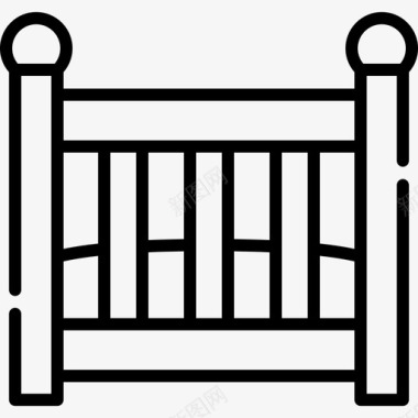 婴儿床家庭生活9直系图标图标