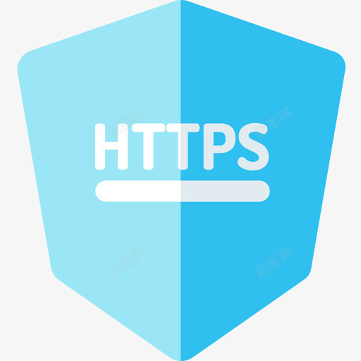 Https保护和平面图标svg_新图网 https://ixintu.com Https保护和平面