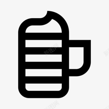 咖啡浓缩咖啡泡沫图标图标