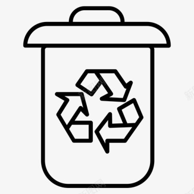 可回收废弃物回收可再利用图标图标