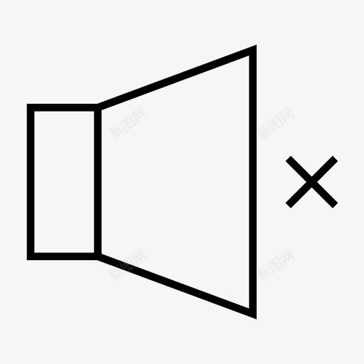 静音无声音用户界面粗体图标svg_新图网 https://ixintu.com 无声音 用户界面粗体 静音