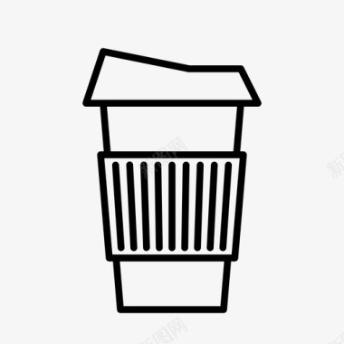 纸咖啡杯咖啡馆星巴克图标图标