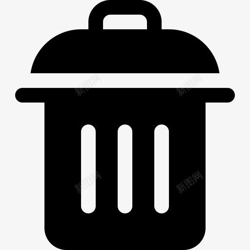 垃圾桶旅行应用程序15已填充图标svg_新图网 https://ixintu.com 垃圾桶 已填充 旅行应用程序15