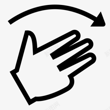 手势艺术板手指图标图标