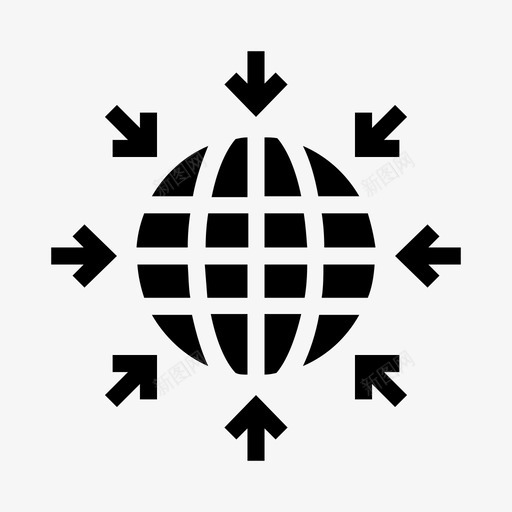 全球网络通信连接图标svg_新图网 https://ixintu.com 全球网络 数据存储 连接 通信
