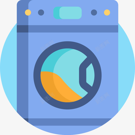 家用和生活用洗衣机7台平板图标svg_新图网 https://ixintu.com 家用和生活用洗衣机7台 平板
