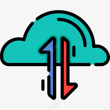 云web开发23线性颜色图标图标