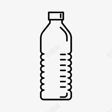 塑料瓶瓶装水图标图标