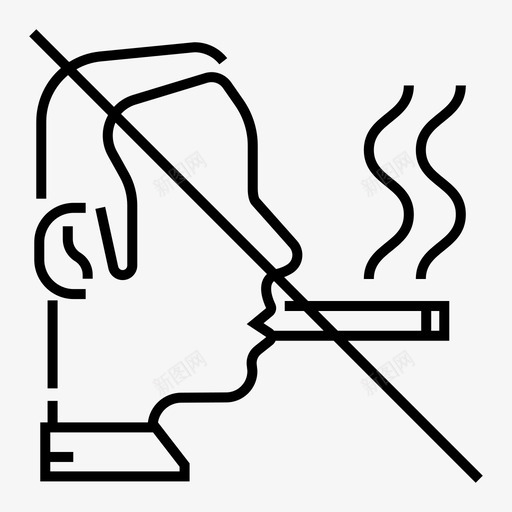 不吸烟吸烟健康生活图标svg_新图网 https://ixintu.com 不吸烟 健康生活 健康生活长寿 兴旺发达 吸烟