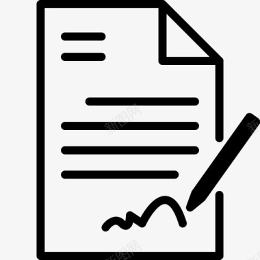 合同签订文件表格图标图标