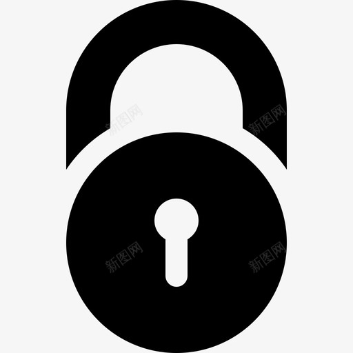 门锁护板锁孔图标svg_新图网 https://ixintu.com 保护 安全 安全固态图标 护板 锁孔 门锁