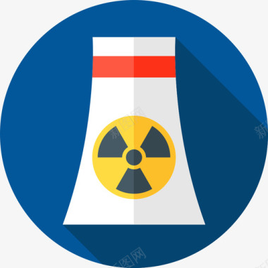 核电站工业38平坦图标图标