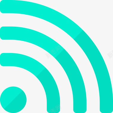 Wifi信号硬件8扁平图标图标