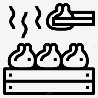 饺子中餐食品图标图标