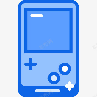 Gameboy游戏55蓝色图标图标