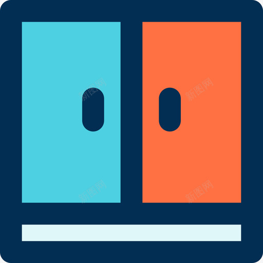 储物柜家用12线性颜色图标svg_新图网 https://ixintu.com 储物柜 家用12 线性颜色