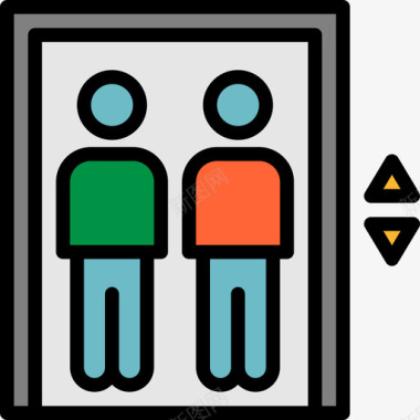 电梯运输63线颜色图标图标