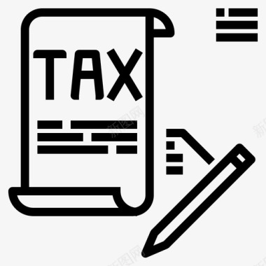 税收业务245直系图标图标