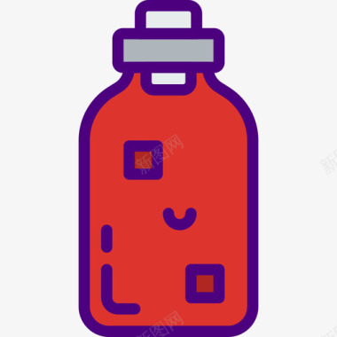 药剂游戏18线性颜色图标图标