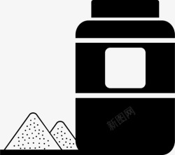 糖粉末糖化妆品粉末图标高清图片