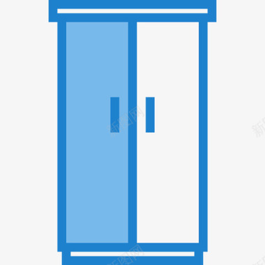 衣柜家俱8蓝色图标图标