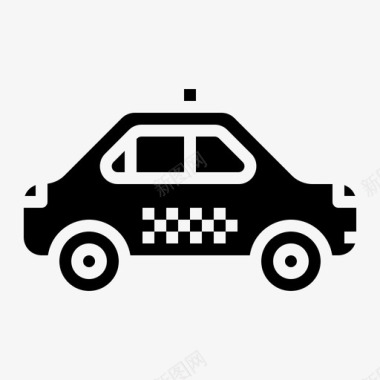 出租车汽车乘客图标图标