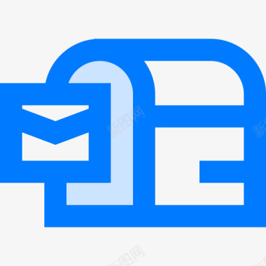 邮箱邮件和电子邮件3蓝色图标图标