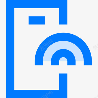 Wifi信号24移动蓝色图标图标