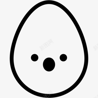 张嘴蛋表情图标图标