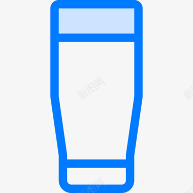 啤酒饮料8蓝色图标图标