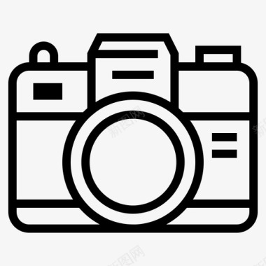 相机网上商店和电子商务照片图标图标
