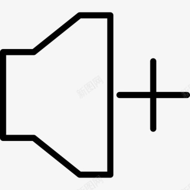 扬声器音乐播放器图标3线性图标